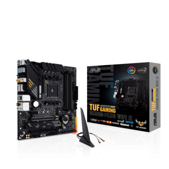 Материнская плата ASUS TUF GAMING B550M-PLUS WIFI II AM4 4xDDR4 4xSATA3 RAID 2xM.2 HDMI DP mATX - Metoo (1)