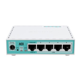 Сетевой Маршрутизатор MikroTik E50UG hEX Router, 5x1Gb LAN, USB, PoE in, Arm в Metoo.kz - Metoo (1)