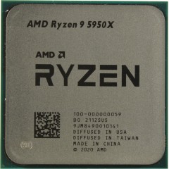 Процессор AMD Ryzen 9 5950X 3,4Гц (4,9ГГц Turbo) AM4 7nm, 16/<wbr>32, 3Mb L3 64Mb, 105W, OEM
