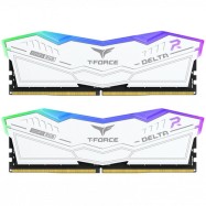 Оперативная память 64GB Kit (2x32GB) 6000MHz DDR5 TeamGroup DELTA RGB CL30 WH FF4D564G6000HC30CDC01