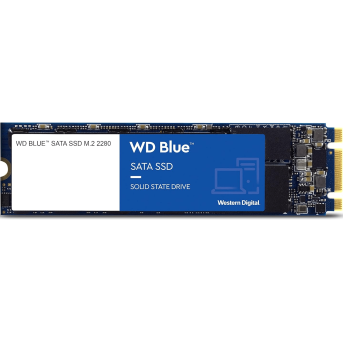 Твердотельный накопитель 1000GB SSD WD BLUE 3D NAND M.2 2280 SATA3 R560Mb/<wbr>s W530MB/<wbr>s WDS100T2B0B - Metoo (1)