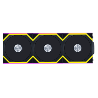 Вентилятор для корпуса Lian Li UNI FAN SL WIRELESS 120 3x120mm with controller Black G99.12SL1W3B.00 - Metoo (1)