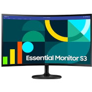 Монитор 27" SAMSUNG LS27D360GAIXCI VA 1800R 1920x1080 100Hz 4мс 250кд/м2 3000:1 D-Sub HDMI