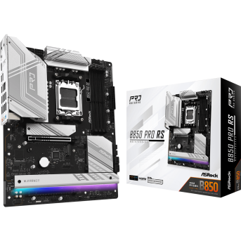 Материнская плата ASRock B850 PRO RS AM5 4xDDR5 4xSATA 3xM.2 1xUM.2 21xUSB 1xHDMI ATX в Metoo.kz - Metoo (1)