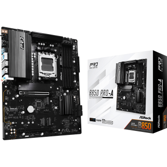Материнская плата ASRock B850 PRO-A AM5 4xDDR5 4xSATA 3xM.2 1xUM.2 18xUSB 1xHDMI ATX - Metoo (1)