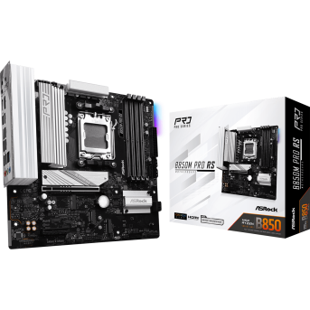 Материнская плата ASRock B850M PRO RS AM5 4xDDR5 4xSATA 3xM.2 17xUSB 1xHDMI 1xDP mATX - Metoo (1)