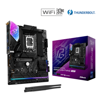 Материнская плата ASRock B860 LIGHTNING WIFI LGA1851 4xDDR5 4xSATA 4xM.2 1xHDMI 1xDP ATX - Metoo (1)