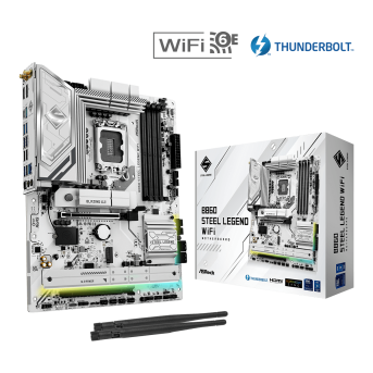 Материнская плата ASRock B860 STEEL LEGEND WIFI LGA1851 4xDDR5 4xSATA 4xM.2 1xHDMI 1xDP ATX - Metoo (1)