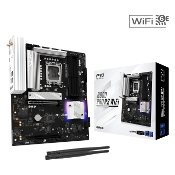 Материнская плата ASRock B860 PRO RS WIFI LGA1851 4xDDR5 4xSATA 3xM.2 1xHDMI 1xDP WiFi ATX - Metoo (1)