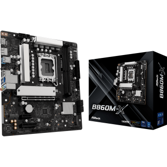 Материнская плата ASRock B860M-X LGA1851 2xDDR5 4xSATA 2xM.2 1xHDMI 1xDP mATX - Metoo (1)