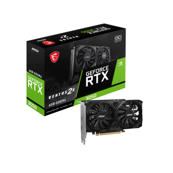 Видеокарта MSI GeForce RTX 3050 VENTUS 2X E 6G OC, 6G GDDR6 96-bit Gen4x16 2xHDMI DP - Metoo (1)