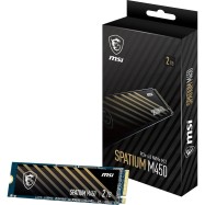 Твердотельный накопитель 2000Gb SSD MSI SPATIUM M450 PCIe 4.0 NVMe M.2 2TB V1 R3300Mb/s W2500MB/s