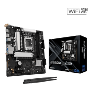 Материнская плата ASRock B860M-X WIFI LGA1851 2xDDR5 4xSATA 2xM.2 1xHDMI 1xDP WiFi mATX