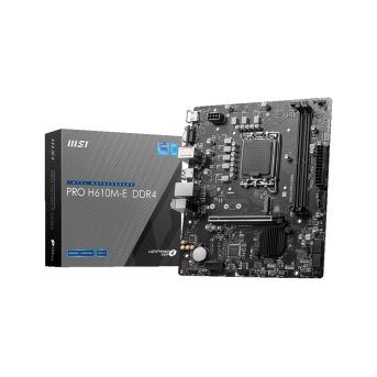Материнская плата MSI PRO H610M-E DDR4 LGA1700 H610 2xDDR4 4xSATA3 M.2 VGA HDMI mATX + WinH11 - Metoo (1)