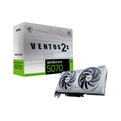 Видеокарта MSI GeForce RTX 5070 12G VENTUS 2X OC WHITE, 12Gb GDDR7 192-bit 1xHDMI 3xDP