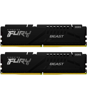 Оперативная память 32GB Kit (2x16) DDR5 5600MHz Kingston FURY Beast Black EXPO KF556C36BBEK2-32 - Metoo (1)