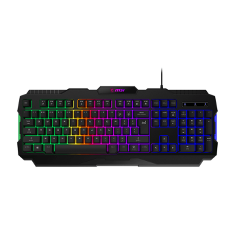 Игровая Клавиатура MSI FORGE GK100 RU, USB 2.0 104кл Мембрана кабель 1,5м - Metoo (1)