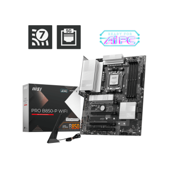 Материнская плата MSI PRO B850-P WIFI AM5 4xDDR5 4xSATA3 RAID 3xM.2 1xHDMI 2xType-C ATX - Metoo (1)