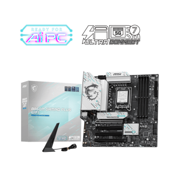 Материнская плата MSI B860M GAMING PLUS WIFI LGA1851 4xDDR5 4xSATA3 RAID 3xM.2 HDMI DP 2xType-C mATX - Metoo (1)