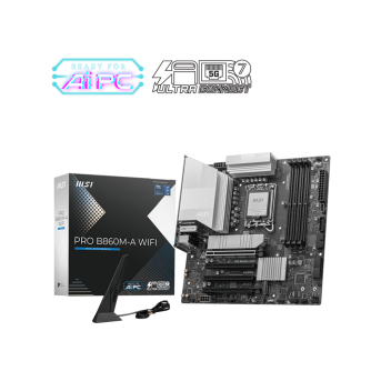 Материнская плата MSI PRO B860M-A WIFI LGA1851 4xDDR5 4xSATA3 RAID 3xM.2 HDMI 2xType-C DP mATX - Metoo (1)