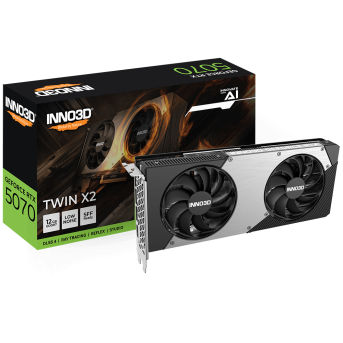 Видеокарта Inno3D GeForce RTX5070 TWIN X2, 12G GDDR7 192-bit 1xHDMI 3xDP N50702-12D7-195064N - Metoo (1)