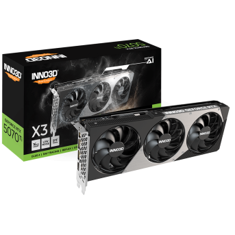 Видеокарта Inno3D GeForce RTX5070 Ti X3 OC 16G GDDR7 256-bit 1xHDMI 3xDP N507T3-16D7X-176068N - Metoo (1)