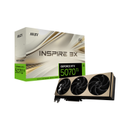 Видеокарта MSI GeForce RTX 5070 Ti 16G INSPIRE 3X OC, 16Gb GDDR7 256-bit 1xHDMI 3xDP