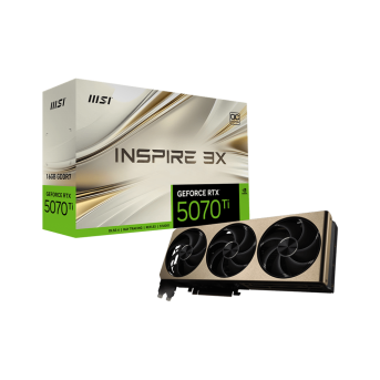 Видеокарта MSI GeForce RTX 5070 Ti 16G INSPIRE 3X OC, 16Gb GDDR7 256-bit 1xHDMI 3xDP - Metoo (1)