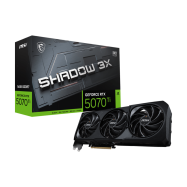 Видеокарта MSI GeForce RTX 5070 Ti 16G SHADOW 3X OC, 16Gb GDDR7 256-bit 1xHDMI 3xDP