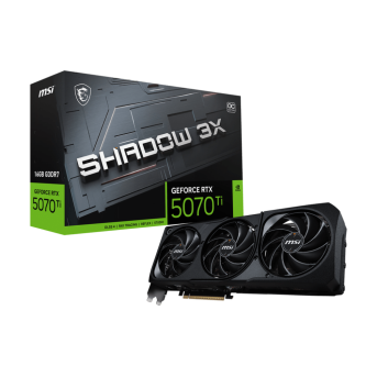 Видеокарта MSI GeForce RTX 5070 Ti 16G SHADOW 3X OC, 16Gb GDDR7 256-bit 1xHDMI 3xDP в Metoo.kz - Metoo (1)