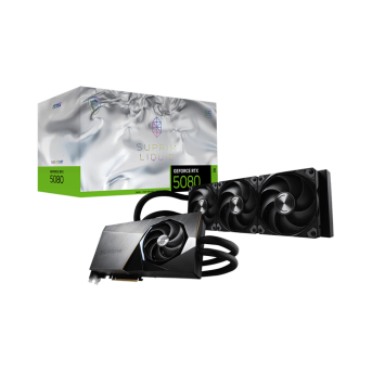 Видеокарта MSI GeForce RTX 5080 16G SUPRIM LIQUID SOC, 16Gb GDDR7 256-bit 1xHDMI 3xDP - Metoo (1)