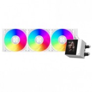 Водяное охлаждение для CPU PCCooler DC360 Pro ARGB Display WH 280W 115X/1200/1700/1851/AM4/AM5 Белый