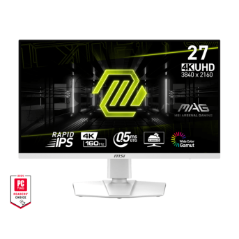 Монитор 27" MSI MAG 274URFW Rapid IPS 3840х2160 160Hz 0.5ms 400cd/<wbr>m 1000:1 2xHDMI DP 1xType C Белый - Metoo (1)