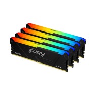Оперативная память 64GB Kit (4x16Gb) DDR4 3200MHz Kingston FURY Beast RGB CL16 KF432C16BB12AK4/64