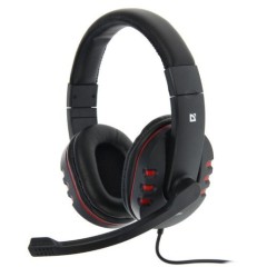 Игровая гарнитура стерео Defender Warhead G-160 черный + красный, кабель 2,5 м, НОВИНКА!