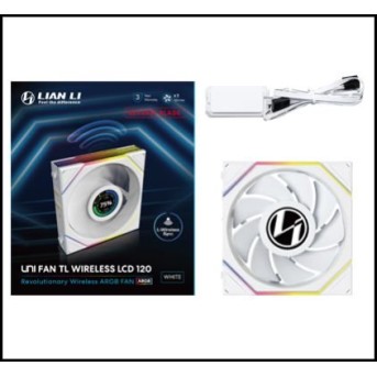 Вентилятор для корпуса Lian Li UNI FAN TL 120 LCD Reverse Blade Wireles ARGB White 12RTLLCD1W1W - Metoo (1)