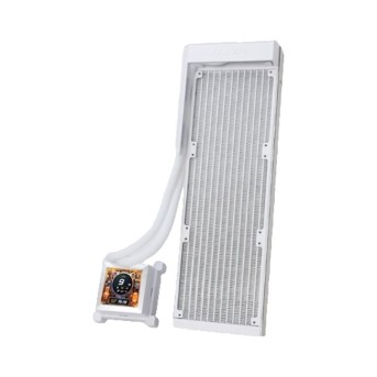 Водяное охлаждение для CPU Lian Li HydroShift LCD 360 FAN LESS White G89.GHSLCD36NW.00 в Metoo.kz - Metoo (1)