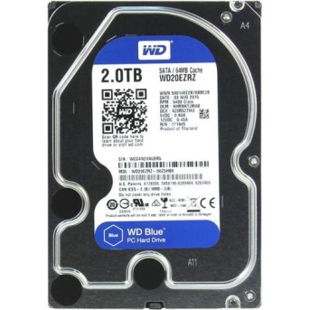 Жесткий диск HDD 2Tb Western Digital Blue SATA 6Gb/<wbr>s 64Mb 5400rpm WD20EZRZ - Metoo (1)