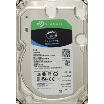 Жесткий диск для видеонаблюдения 8Tb Seagate SkyHawk SATA3 3.5" 5900rpm 256Mb ST8000VX0022 - Metoo (1)