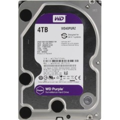 Жесткий диск для видеонаблюдения HDD 4Tb Western Digital Purple SATA 6Gb/<wbr>s 64Mb 3,5" WD40PURZ