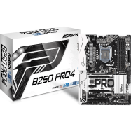 Материнская плата ASRock B250 PRO4 LGA1151 iB250 4xDDR4 6xSATA3 2xM.2 1xD-Sub 1xDVI 1xHDMI ATX BOX