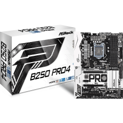 Материнская плата ASRock B250 PRO4 LGA1151 iB250 4xDDR4 6xSATA3 2xM.2 1xD-Sub 1xDVI 1xHDMI ATX BOX
