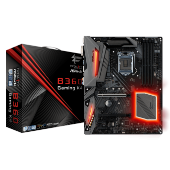 Материнская плата ASRock B360 GAMING K4 LGA1151 INTEL B360 4xDDR4 6xSATA3 D-Sub 1xHDMI 1xDP ATX в Metoo.kz - Metoo (1)