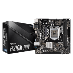 Материнская плата ASRock H310M-HDV LGA1151 INTEL H310 2xDDR4 4xSATA3 1xD-Sub 1xDVI-D 1xHDMI mATX