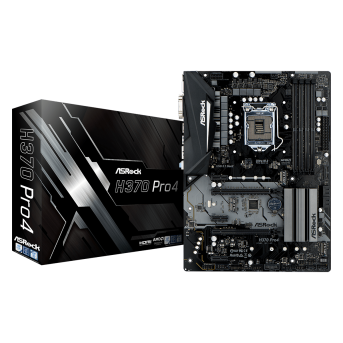 Материнская плата ASRock H370 PRO4 LGA1151 H370 4xDDR4 6xSATA3 1xUltraM.2 1xPS/<wbr>2 D-Sub DVI HDMI ATX - Metoo (1)