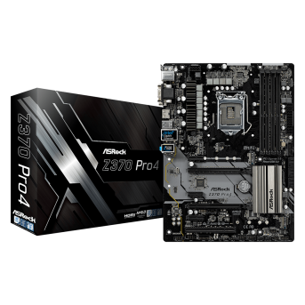 Материнская плата ASRock Z370 PRO4 iZ370 4xDDR4 6xSATA3 2xM.2 DVI HDMI D-Sub ATX - Metoo (1)