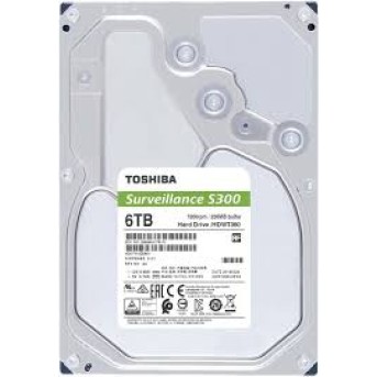 Жесткий диск для Видеонаблюдения HDD 6Tb TOSHIBA S300 7200rpm 256Mb SATA3 3,5" HDWT360UZSVA - Metoo (1)