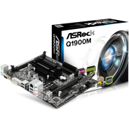 Материнская плата ASRock Q1900M Celeron Quad-Core J1900(2GHz) DDR3 SATA2 Dsub+DVI+HDMI mATX BOX