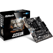 Материнская плата ASRock J3455M Quad-Core J3455 2,3ГГц 2xDDR3 2xSATA3 1xDVI 1xD-Sub 1xHDMI mATX