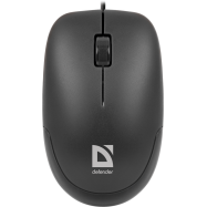 Мышь Defender Datum MM-010 Black (Черн), USB 2кн+кл,1000 dpi 1,5м
